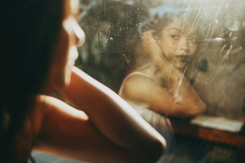Adult in a calm, reflective moment